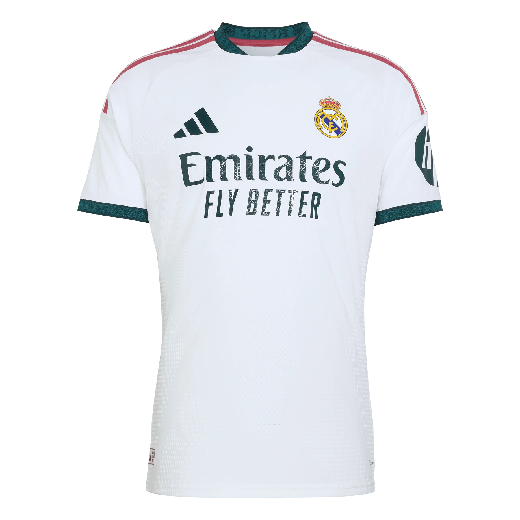 Real Madrid home jersey in the Adidas Authentic Elite Player Edition, front view